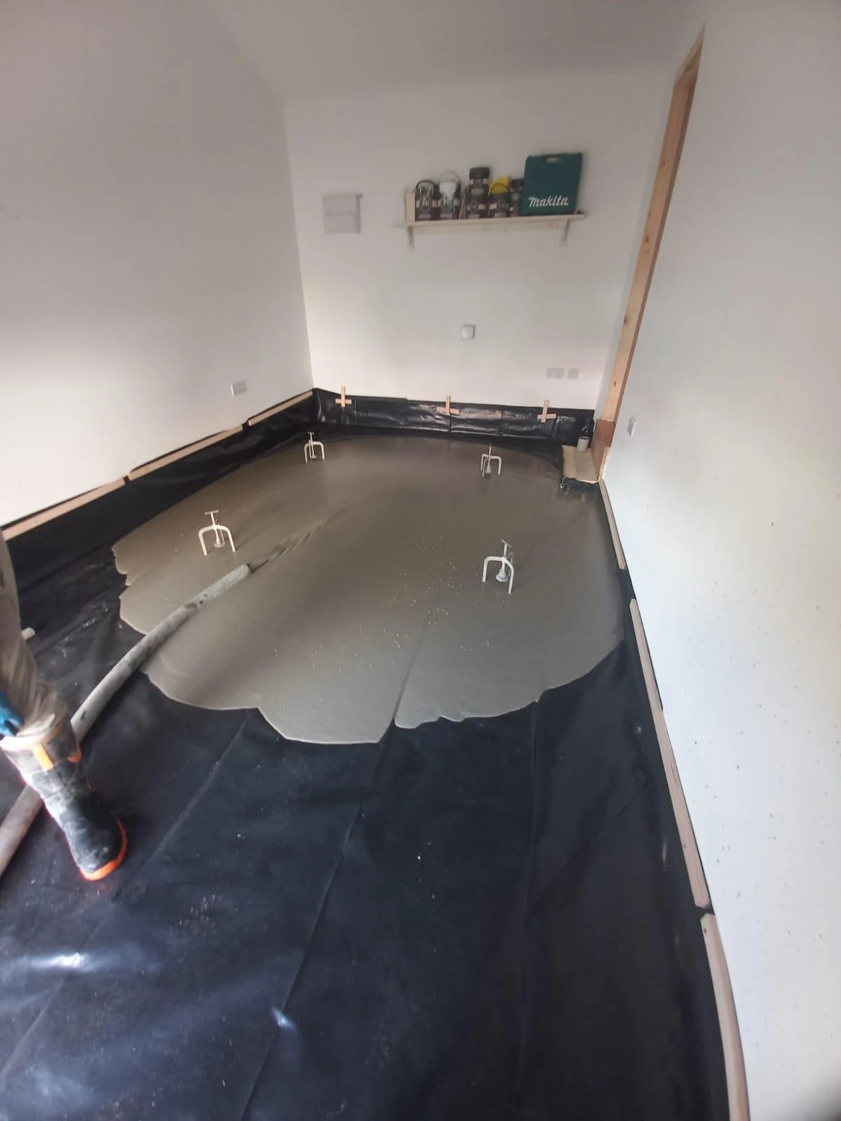 Floor leveling preparation